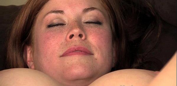  Freckled Ginger Masturbating